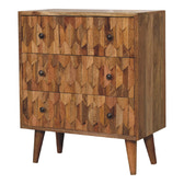 Mini Pineapple Carved Chest of Drawers | Hand-Carved