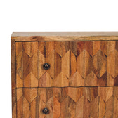 Mini Pineapple Carved Chest of Drawers | Hand-Carved