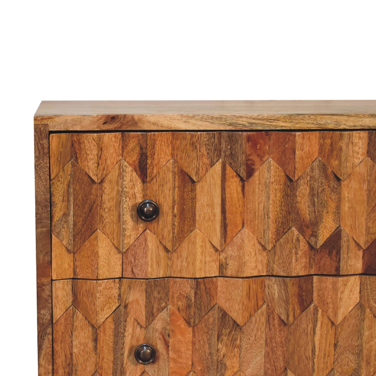 Mini Pineapple Carved Chest of Drawers | Hand-Carved