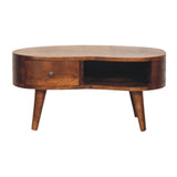 Mini Chesnut Wave Coffee Table | Chestnut Solid Mango Wood