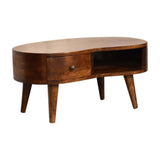 Mini Chesnut Wave Coffee Table | Chestnut Solid Mango Wood