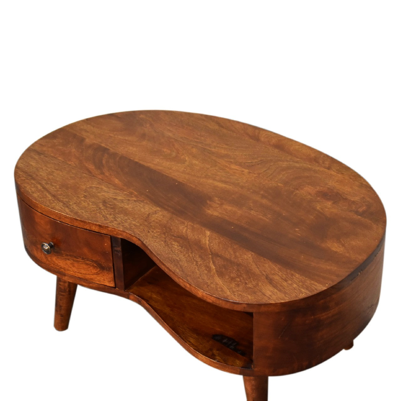 Mini Chesnut Wave Coffee Table | Chestnut Solid Mango Wood