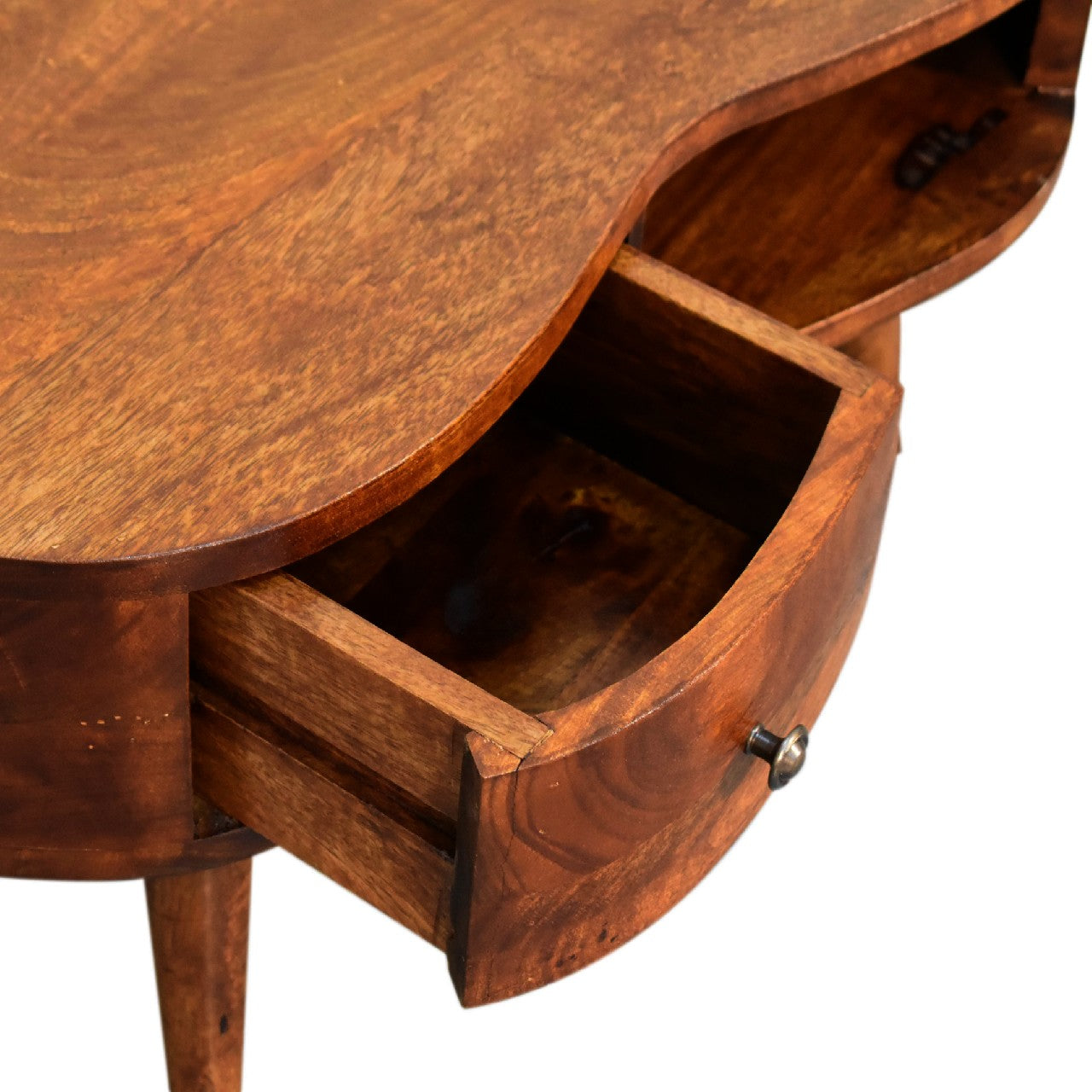 Mini Chesnut Wave Coffee Table | Chestnut Solid Mango Wood