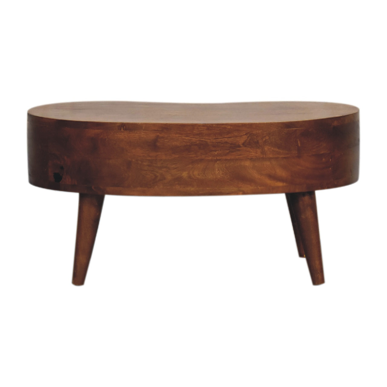Mini Chesnut Wave Coffee Table | Chestnut Solid Mango Wood