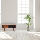Mini Chesnut Wave Coffee Table | Chestnut Solid Mango Wood