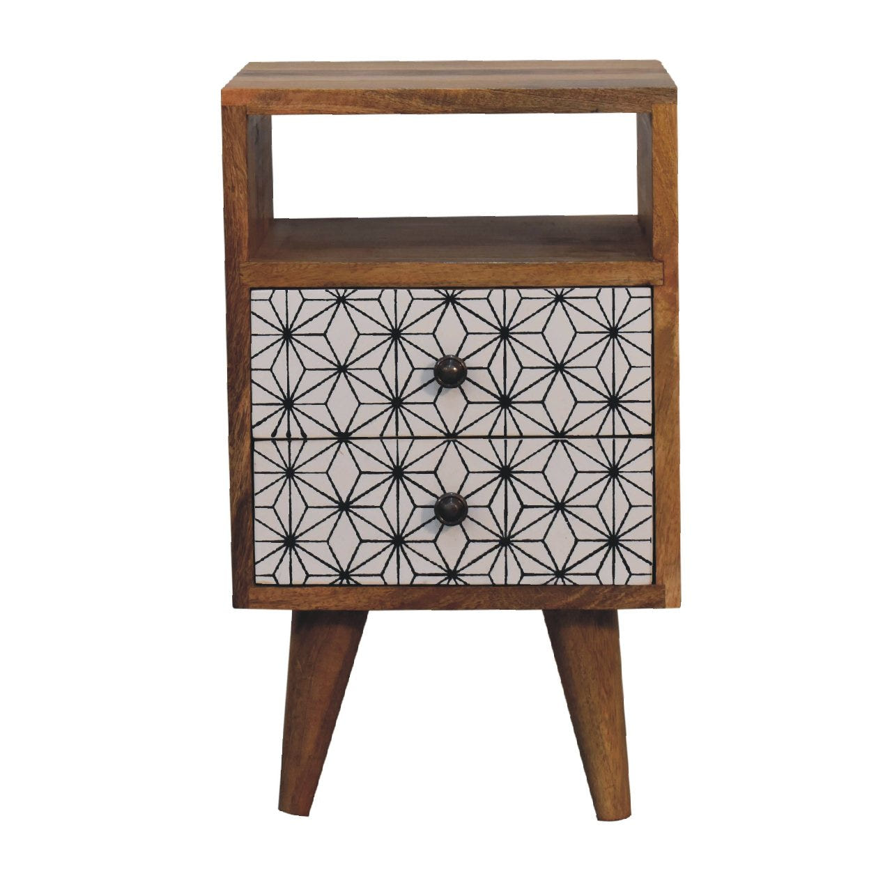 Mini Prima Bedside with Open Slot Bedside Table