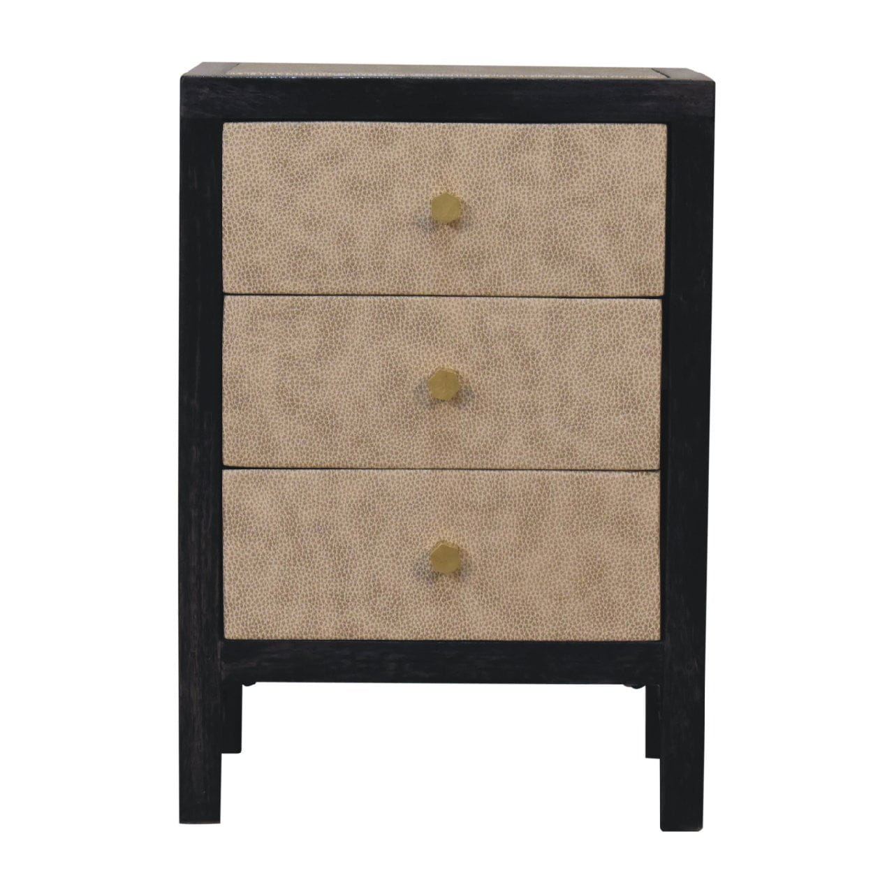 Mini Faux Leather Bedside Table