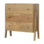 Trestle Chest of Drawers | Oak-Ish Mango Wood