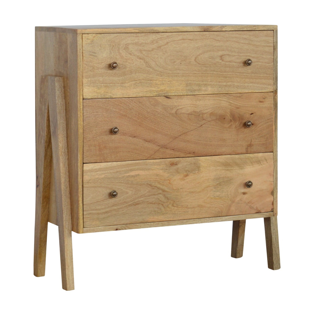 Trestle Chest of Drawers | Oak-Ish Mango Wood