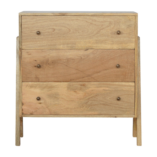 Trestle Chest of Drawers | Oak-Ish Mango Wood