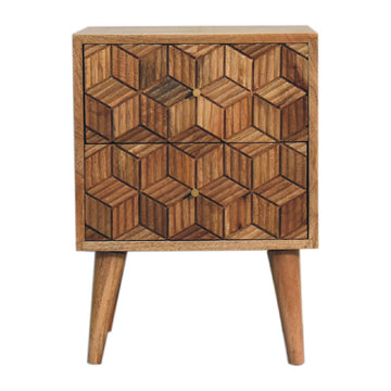 Cubana Bedside Table | Oak Mango Wood