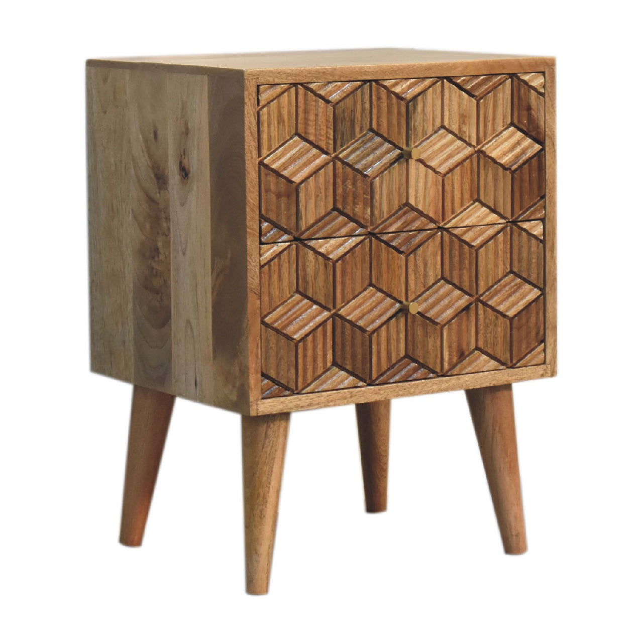 Cubana Bedside Table | Oak Mango Wood
