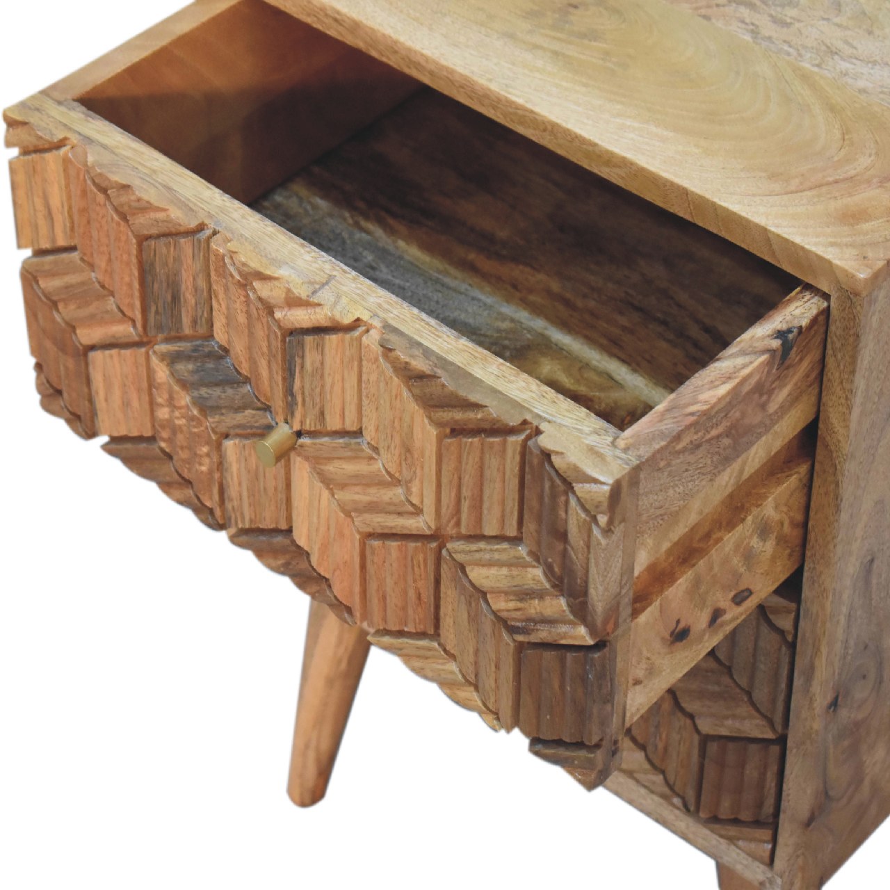 Cubana Bedside Table | Oak Mango Wood
