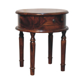 Honey finish Turned Leg Bedside Table