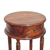Honey finish Turned Leg Bedside Table