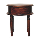 Honey finish Turned Leg Bedside Table