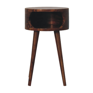 Alina Open Honey Bedside Table