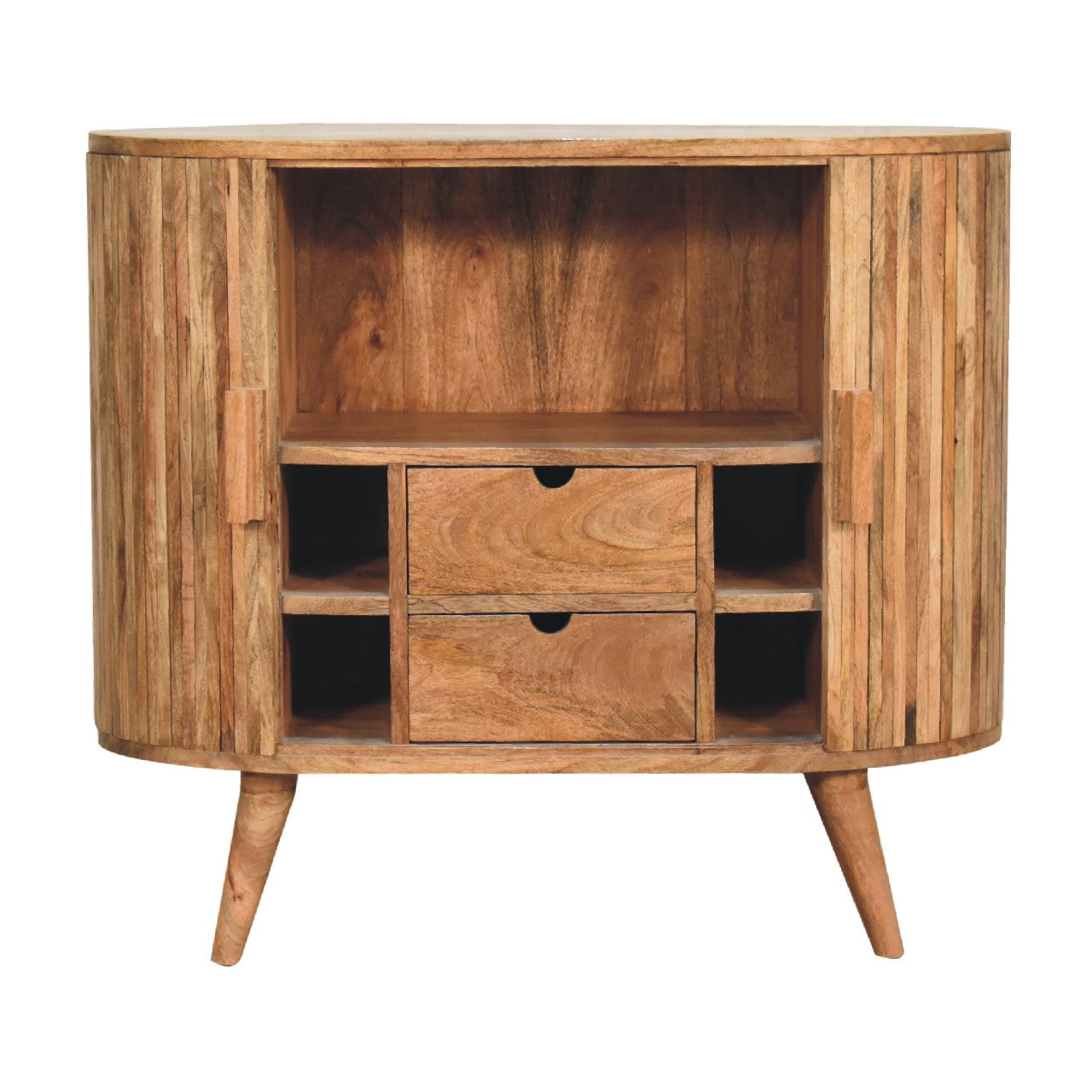 Stripe Cabinet with Storage Chest of Drawers | Hidden Storage