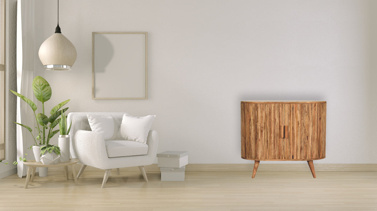 Stripe Cabinet with Storage Chest of Drawers | Hidden Storage
