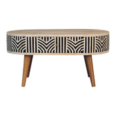 Edessa Bone Inlay Coffee Table | Oak-Ish Mango Wood