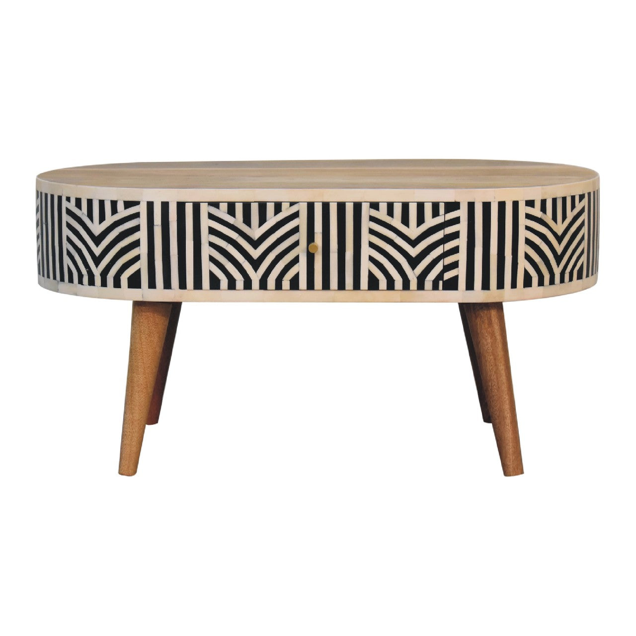 Edessa Bone Inlay Coffee Table | Oak-Ish Mango Wood