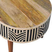 Edessa Bone Inlay Coffee Table | Oak-Ish Mango Wood