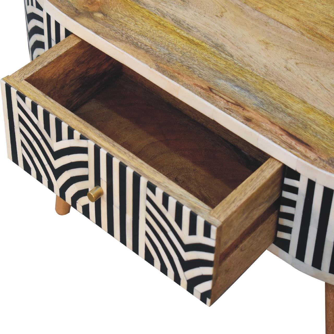 Edessa Bone Inlay Coffee Table | Oak-Ish Mango Wood