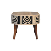 Edessa Bone Inlay Coffee Table | Oak-Ish Mango Wood