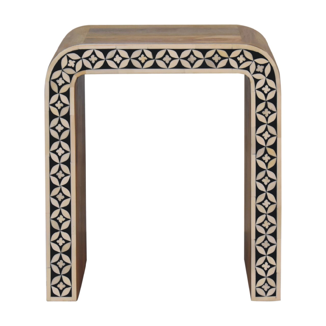 Edessa Bone Inlay End Table Accent Piece