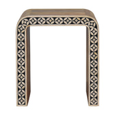 Edessa Bone Inlay End Table Accent Piece