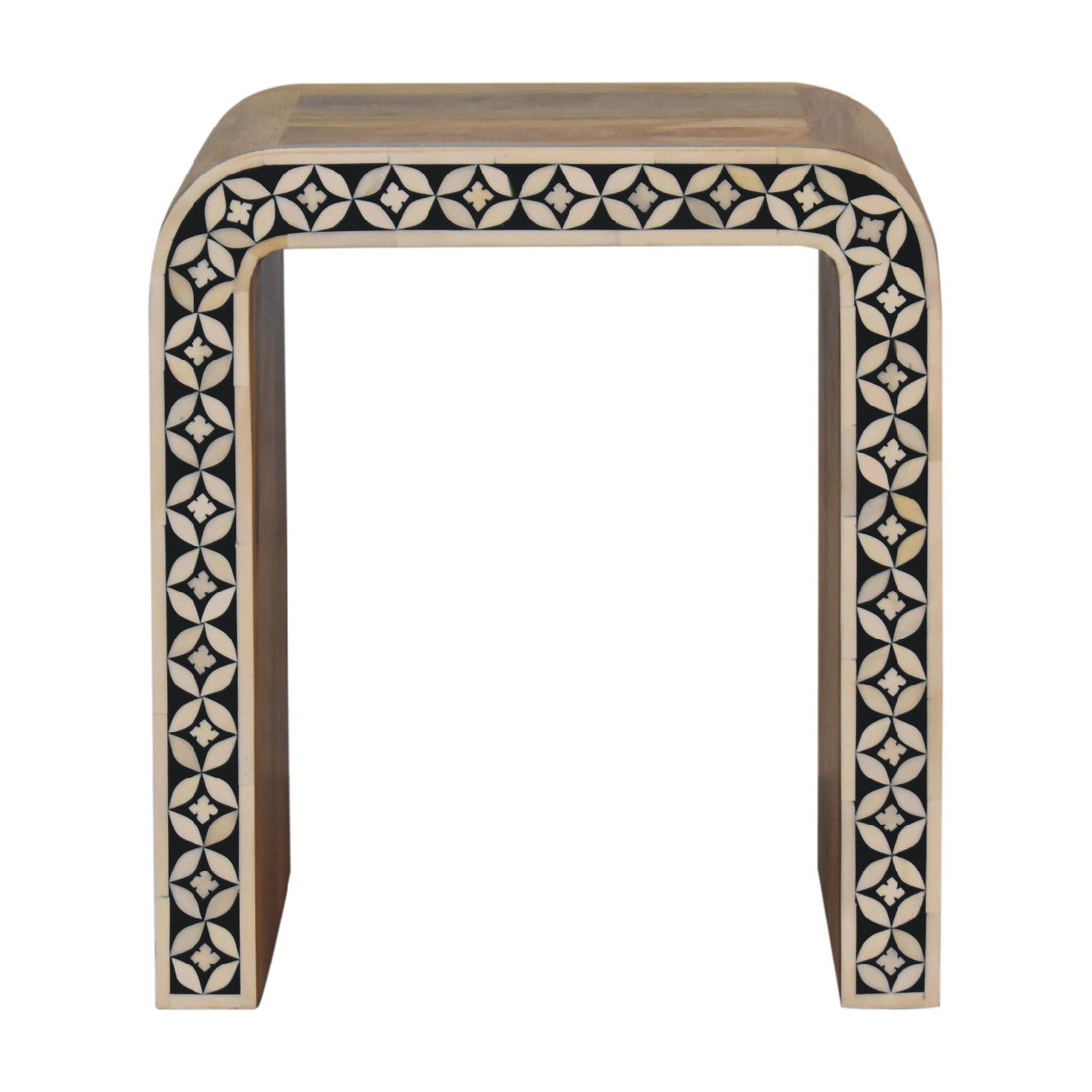 Edessa Bone Inlay End Table Accent Piece