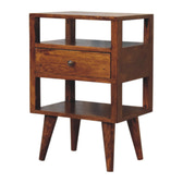 Dante Chestnut Bedside Table