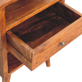 Dante Chestnut Bedside Table