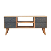 Slade TV Media Unit | Oak Solid Mango Wood