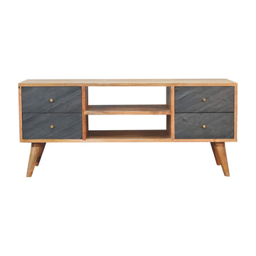 Slade TV Media Unit | Oak Solid Mango Wood