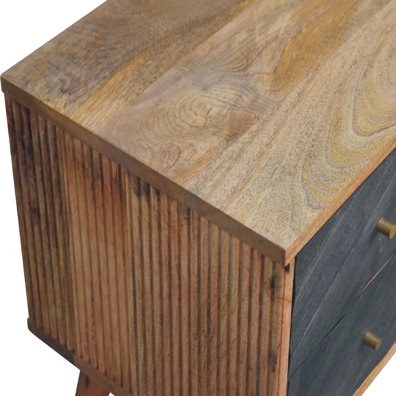Slade TV Media Unit | Oak Solid Mango Wood
