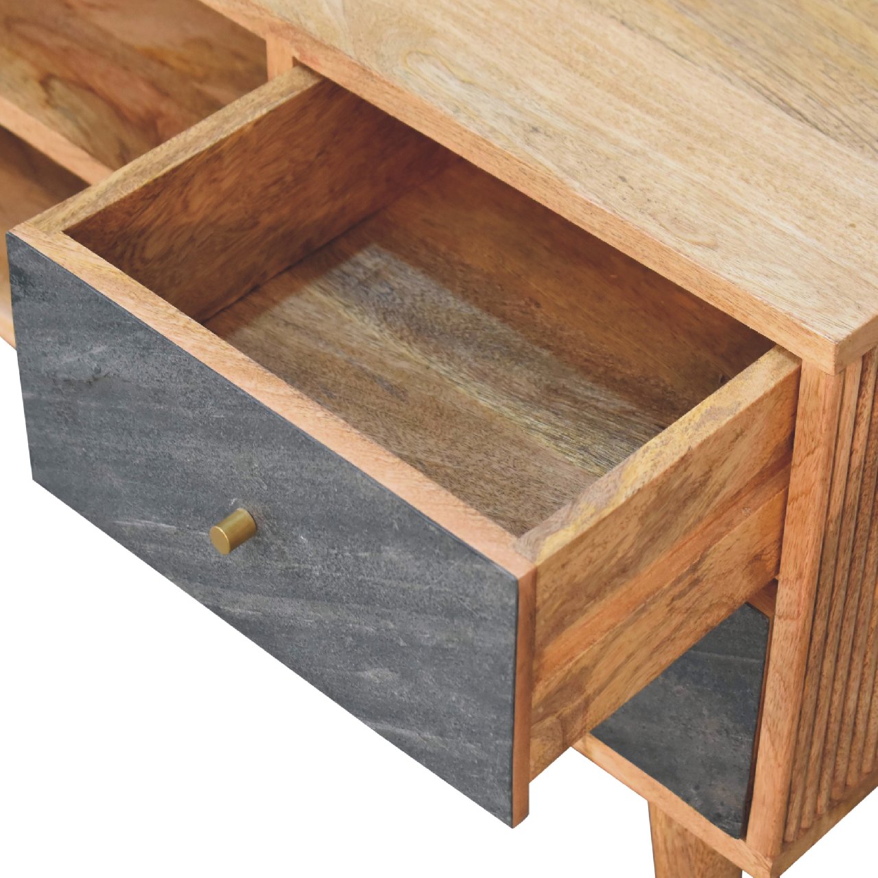 Slade TV Media Unit | Oak Solid Mango Wood