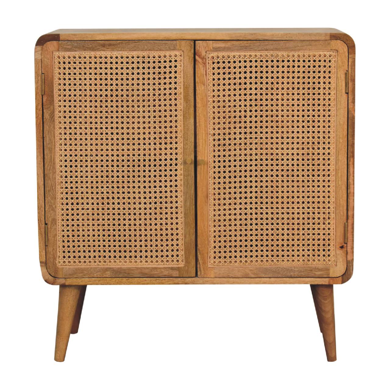 Larrisa Woven Storage Chest of Drawers | Oak Mango Wood Hidden Storage