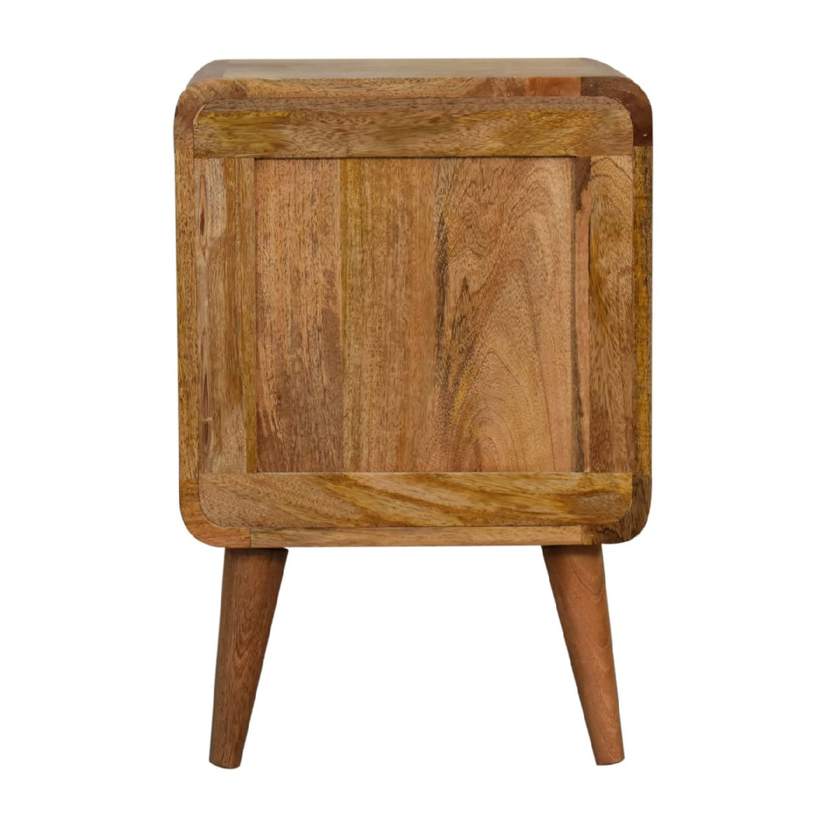 Larrisa Woven Door Bedside Table | Oak Solid Mango Wood