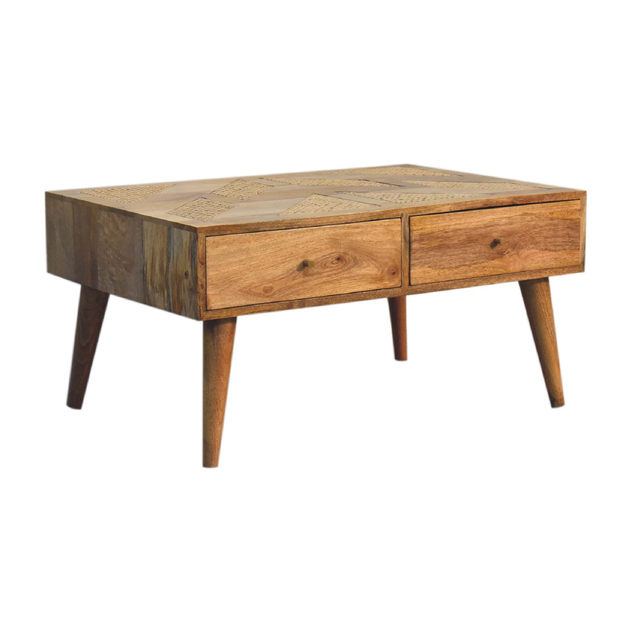 Woven Aztec Coffee Table | Oak Mango Wood