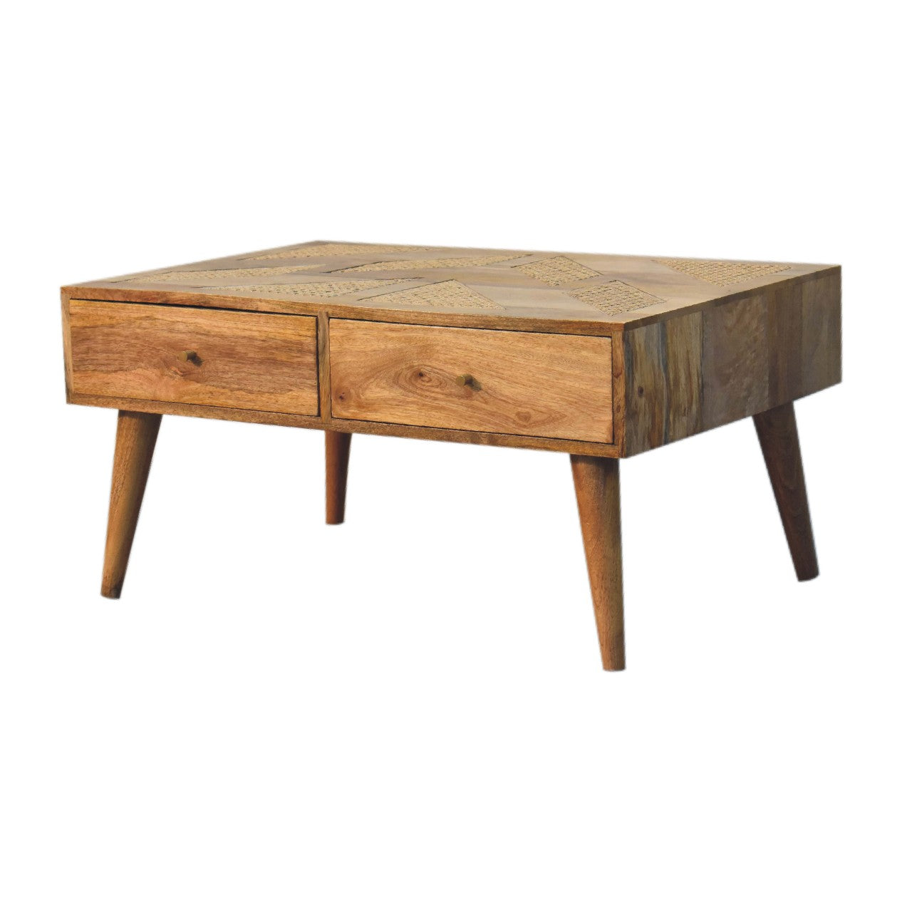 Woven Aztec Coffee Table | Oak Mango Wood