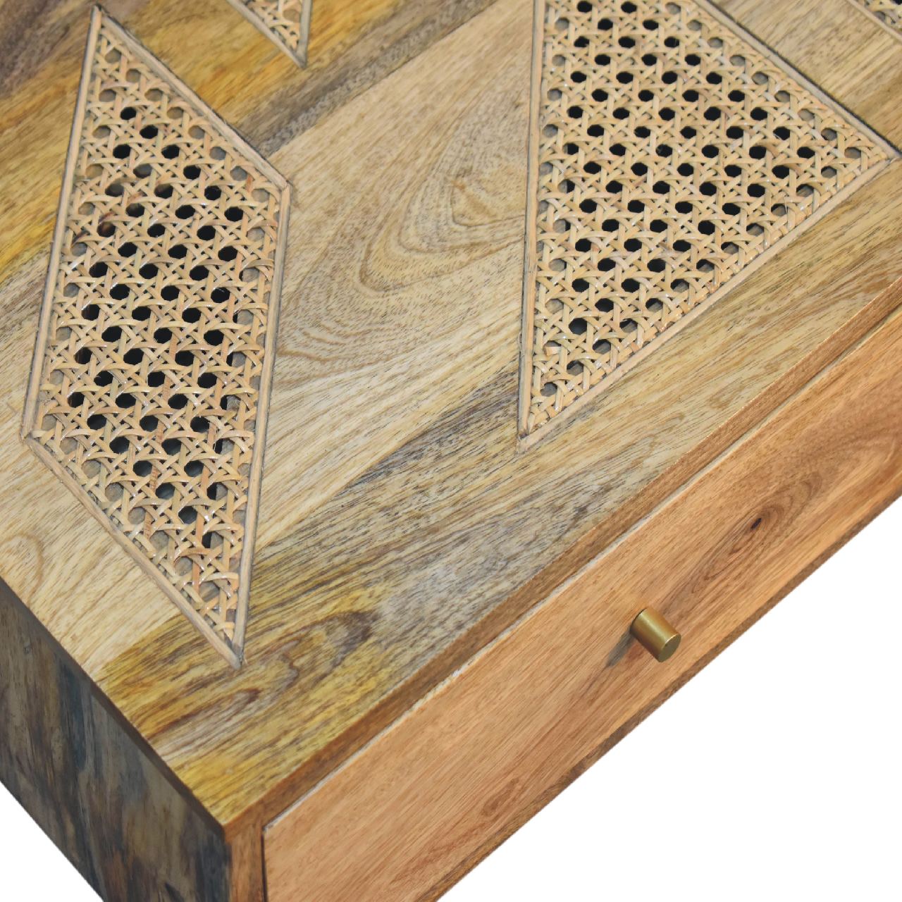 Woven Aztec Coffee Table | Oak Mango Wood