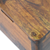 Chestnut Lid-up Storage Chest of Drawers | Hidden Storage