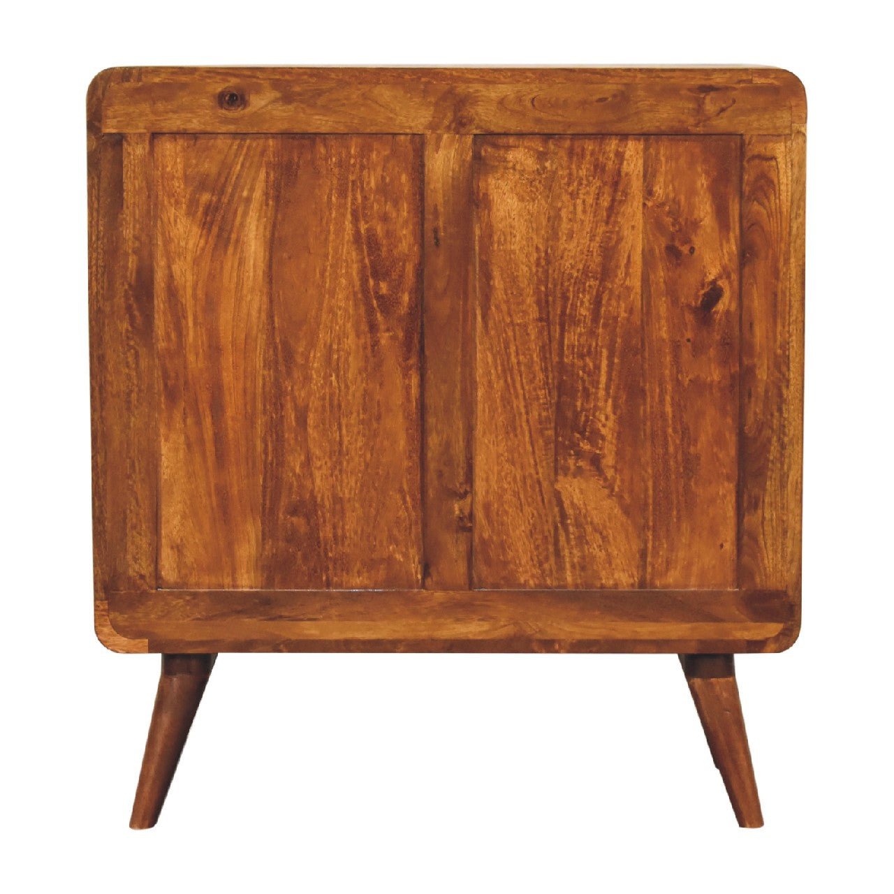 3 over 2 Curved Chestnut Chest of Drawers