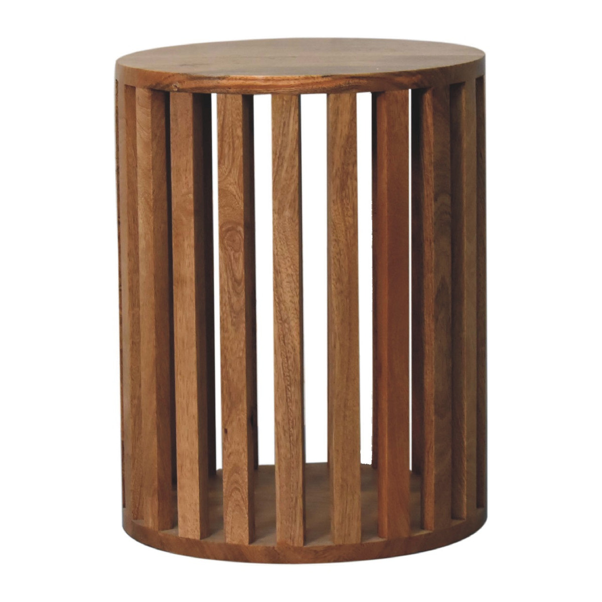 Ariella End Table Accent Piece | Oak-Ish Mango Wood