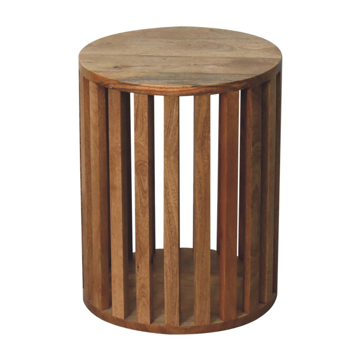 Ariella End Table Accent Piece | Oak-Ish Mango Wood