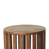 Ariella End Table Accent Piece | Oak-Ish Mango Wood