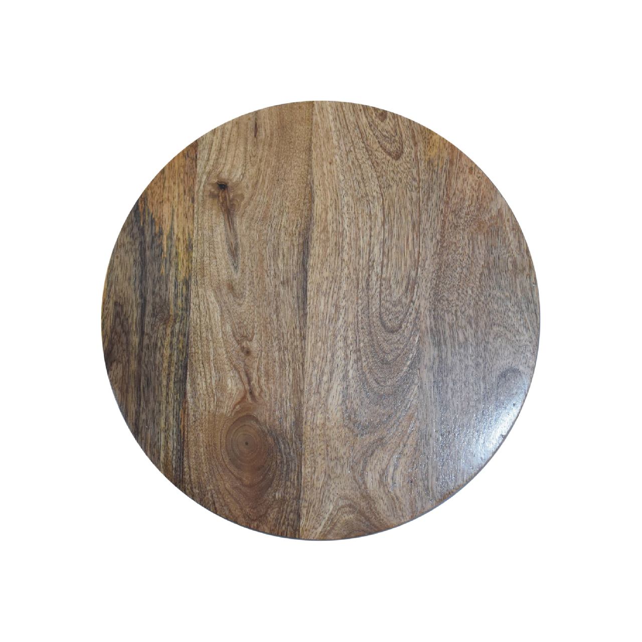 Ariella End Table Accent Piece | Oak-Ish Mango Wood