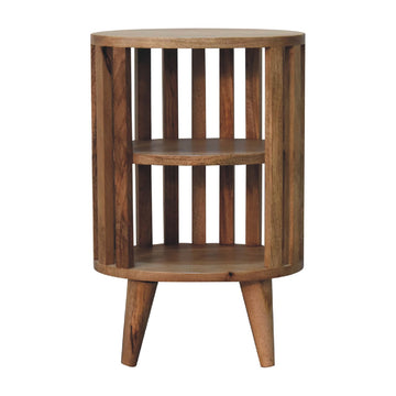Ariella Double Shelf Oak-ish Bedside Table