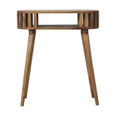 Ariella Console Table | Oak Mango Wood Open Shelf